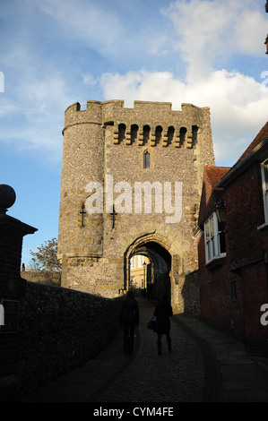 Lewes Castle East Sussex Regno Unito Foto Stock