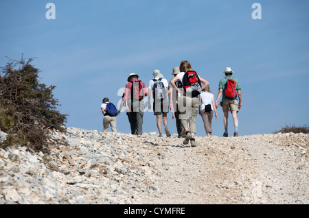 Rampicate Llogara nel Parco Nazionale Foto Stock