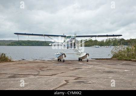 De Havilland Canada Beaver idrovolante a Lough Erne. Irlanda del Nord, Regno Unito Foto Stock