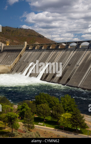 WA05610-00...WASHINGTON - Grand Coulee diga sul fiume Columbia. Foto Stock