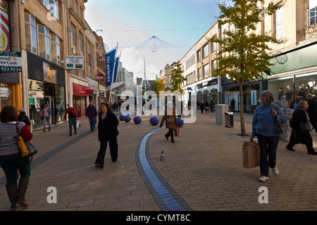 Il centro commerciale Broadmead Centre ed ingresso alle Gallerie centro shopping center mall, Bristol, Inghilterra, Regno Unito Foto Stock