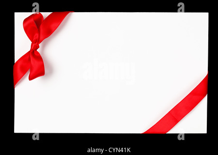 Nastro rosso e la prua Foto Stock