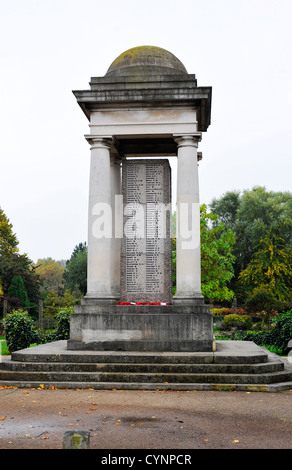 Il Memoriale di guerra in Vivary Park, Taunton. Foto Stock