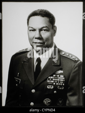 Colin Powell, Presidente del Comune di capi di Stato Maggiore, 1989-1993, ci più alta posizione militare nel Dipartimento della Difesa Foto Stock