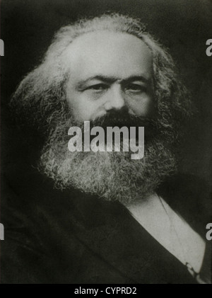 Karl Marx (1818-1883), filosofo tedesco,1875, Ritratto Foto Stock
