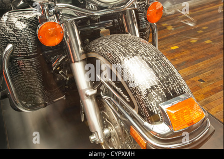 2003 Electra Glide OHV V-Twin motocicletta Harley Davidson Museum di Milwaukee, Wisconsin. Foto Stock