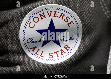 Converse All Star scarpa dettaglio tutte le stelle converse allstar Foto Stock