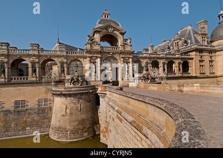 Il Château de Chantilly Musee Condee regione Picardia Francia - Francese Foto Stock