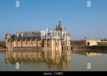 Il Château de Chantilly Musee Condee regione Picardia Francia - Francese Foto Stock