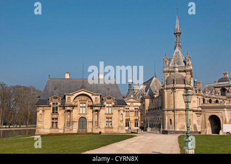 Il Château de Chantilly Musee Condee regione Picardia Francia - Francese Foto Stock