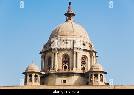 Alta Vista in sezione di un edificio governativo, Rashtrapati Bhavan, New Delhi, India Foto Stock