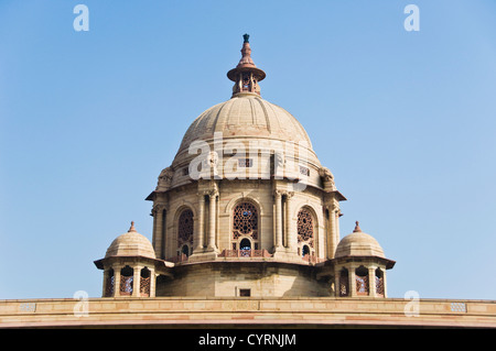 Alta Vista in sezione di un edificio governativo, Rashtrapati Bhavan, New Delhi, India Foto Stock