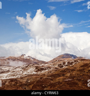 Ben di più e Stobinian (Stob Binnein) da The Kirkton Pass Foto Stock