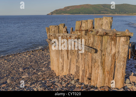 Porlock weir sulla North Somerset Coast Inghilterra, Regno Unito Foto Stock