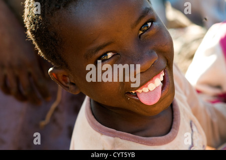 La ragazza di periferia nord, Lichinga, Mozambico Foto Stock