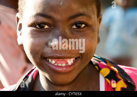 La ragazza di periferia nord, Lichinga, Mozambico Foto Stock