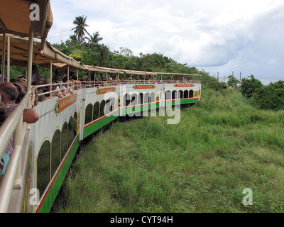 St Kitts Scenic Railway sull'isola caraibica di Saint Kitts e Nevis Foto Stock