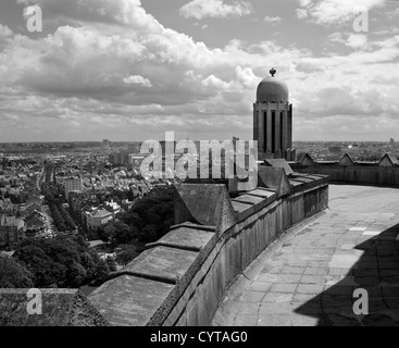 Bruxelles - outlook dal Basilica nazionale del Sacro Cuore Foto Stock