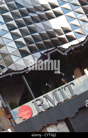 RMIT Swanston Melbourne edificio accademico o edificio 80, 5 stelle Green Building ecologico design sostenibile. Foto Stock