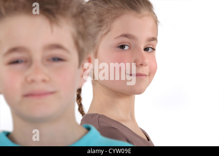 Ragazzo e ragazza Foto Stock