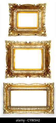 Oro vecchio Cornice immagine Foto Stock