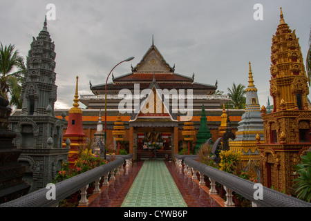 Wat Preah Prom Rath, Seam Reap, Cambogia Foto Stock