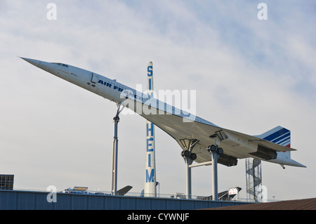 Aereo supersonico Aérospatiale-BAC Concorde, Air France - Auto & Technik Museum Sinsheim Germania meridionale Foto Stock