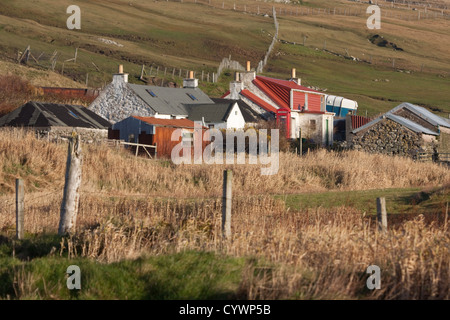 Dale di pareti, Westside, isole Shetland, Scozia Foto Stock
