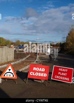 Segni di traffico nel Cheshire Regno Unito Foto Stock