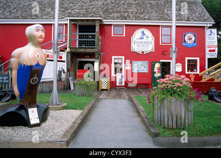 Il Vecchio Lunenburg, un sito Patrimonio Mondiale dell'UNESCO, Nova Scotia, Canada - Museo della pesca dell'Atlantico, Femmina Polena Foto Stock