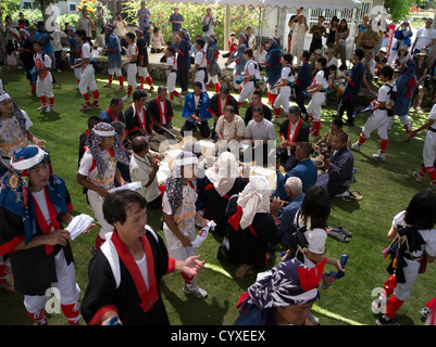 Mushaama Harvest Festival Hateruma Isola Yaeyamas, Okinawa, in Giappone Foto Stock