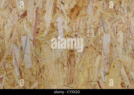 Oriented strand board Foto Stock