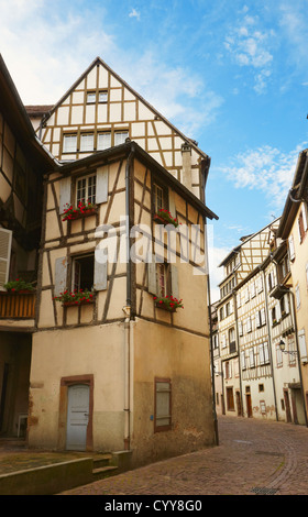 Tanner il distretto. Colmar, Alsazia, Francia Foto Stock