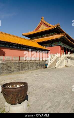 Cina, Pechino, Città Proibita (aka Zijin Cheng). Palazzo degli Imperatori dalle dinastie Ming e Qing. Foto Stock