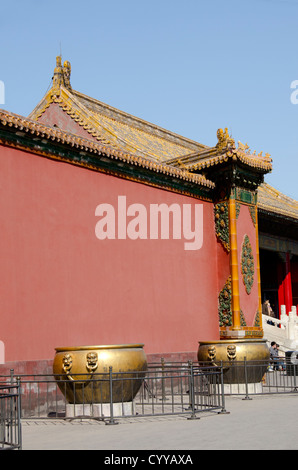 Cina, Pechino, Città Proibita (aka Zijin Cheng). Palazzo degli Imperatori dalle dinastie Ming e Qing. Foto Stock