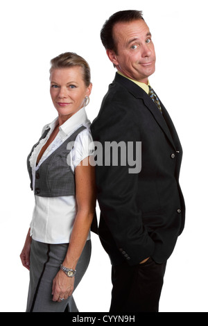 Business Uomo Donna Foto Stock