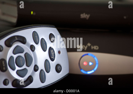 Sky box plus con telecomando Foto Stock