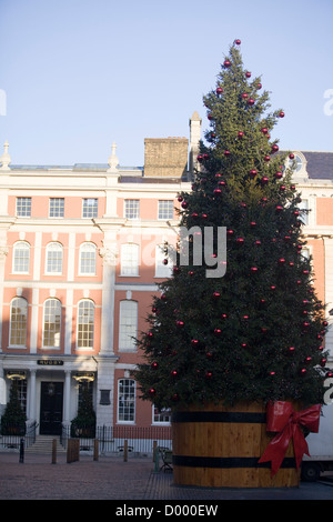 Le decorazioni di Natale in Covent Garden Londra Inghilterra Foto Stock