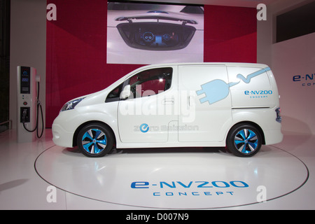 Nissan E-NV200 Concetto elettrico Van International per i veicoli commerciali di Hannover in Germania 2012 Foto Stock