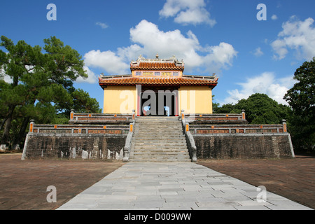 Minh Mang tomba nei pressi di Hué, Vietnam Foto Stock