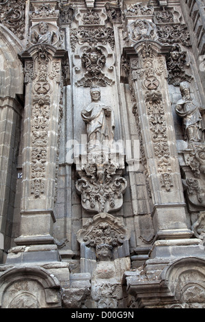 Templo de La Santísima Trinidad chiesa nel centro storico di Città del Messico DF Foto Stock