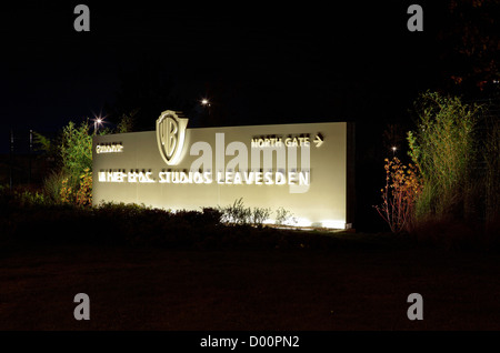 Notte Tempo esposizione della Warner Brothers Studios,Casa del Harry Potter Tour e film studios. Foto Stock