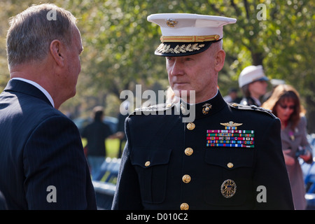US Marine Corps Tenente Generale in uniforme - Washington DC, Stati Uniti d'America Foto Stock