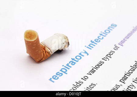Infezioni delle vie respiratorie Foto Stock
