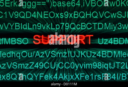 Schermo concetto di codice Foto Stock