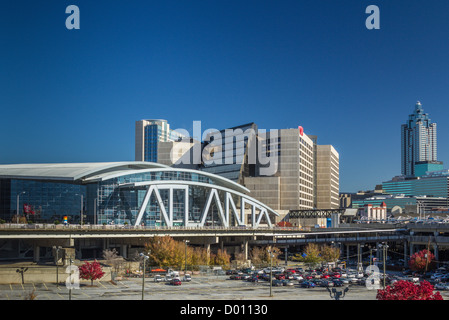 Philips Arena e il Centro CNN Foto Stock