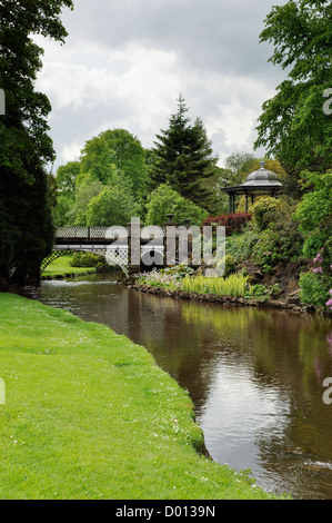 Il Pavillion Gardens in Buxton, Derbyshire, Regno Unito. Foto Stock