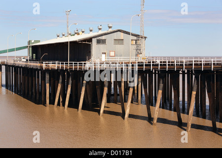 Pontile di marea a Derby Porto. Kimberley's, Western Australia. Foto Stock