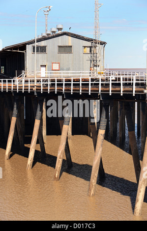 Pontile di marea a Derby Porto. Kimberley's, Western Australia. Foto Stock