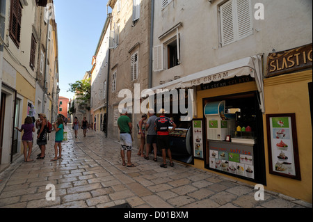 Croazia, Quarnero, isola di Rab, città vecchia Foto Stock